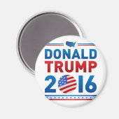 ドナルド・トランプ2016年大統領の選挙 マグネット (正面/裏面)