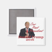ドナルド・トランプ2016角磁石 マグネット (正面/裏面)