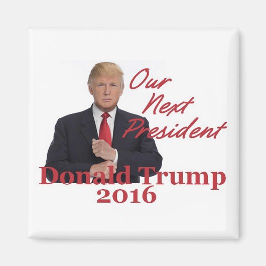 ドナルド・トランプ2016角磁石 マグネット (正面)