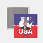 ドナルド・トランプ2016角磁石 マグネット (正面/裏面)