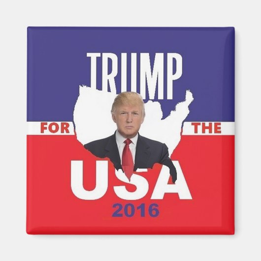 ドナルド・トランプ2016角磁石 マグネット (正面)