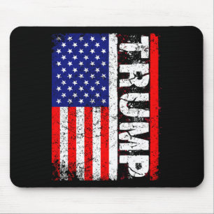 ドナルド・トランプ2020ヴィンテージ米国国旗Tシャツ マウスパッド