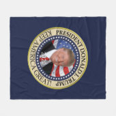ドナルド・トランプ2020年保アメリカ総統素晴らし領 フリースブランケット (正面(横))