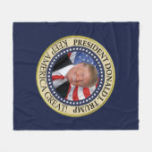 ドナルド・トランプ2020年保アメリカ総統素晴らし領 フリースブランケット (正面(横))