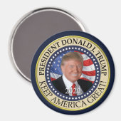 ドナルド・トランプ2020年保アメリカ総統素晴らし領 マグネット (正面/裏面)