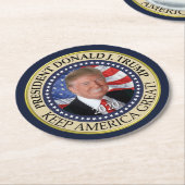 ドナルド・トランプ2020年保アメリカ総統素晴らし領 ラウンドペーパーコースター (アングル)