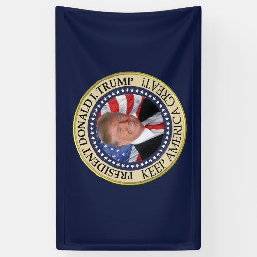 ドナルド・トランプ2020年保アメリカ総統素晴らし領 横断幕 (縦)