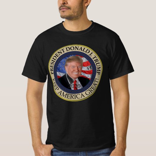 ドナルド・トランプ2020年保アメリカ総統素晴らし領 Tシャツ (正面)