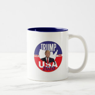 ドナルド・トランプ2020年 ツートーンマグカップ
