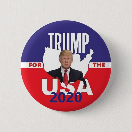 ドナルド・トランプ2020年 缶バッジ (正面)