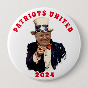 ドナルド・トランプ2020愛国者統一された 缶バッジ