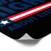 ドナルド・トランプ2024おもしろいトランプは今までほぼ正しかった ポスター (角)