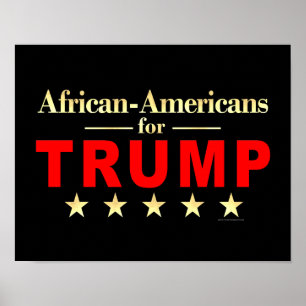 ドナルド・トランプ2024のためのアフリカ系アメリカ人 ポスター