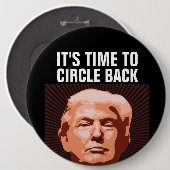 ドナルド・トランプ2024の時間に戻るジャイアントボタン 缶バッジ (正面&裏面)