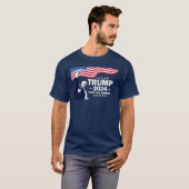ドナルド・トランプ2024アメリカのための戦い Tシャツ (正面フル)