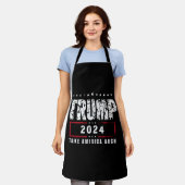 ドナルド・トランプ2024アメリカの選挙を取り戻す エプロン (着用した状態)