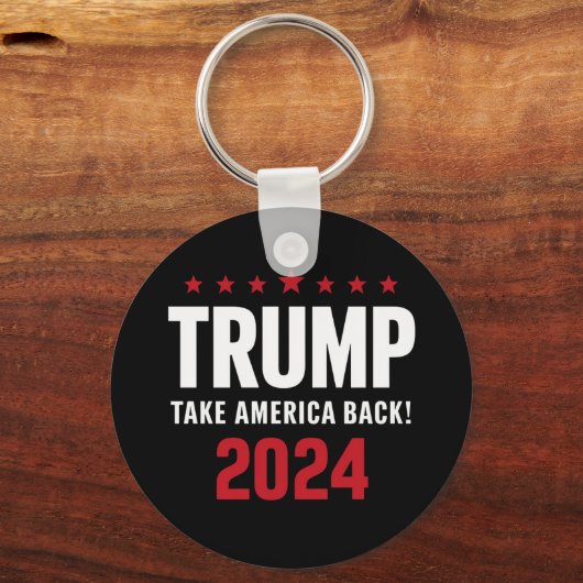 ドナルド・トランプ2024アメリカの選挙を取り戻す キーホルダー (正面)