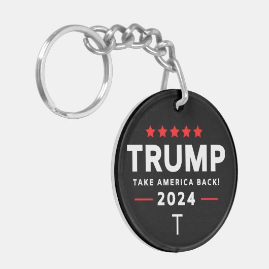 ドナルド・トランプ2024アメリカの選挙を取り戻す キーホルダー (正面左)