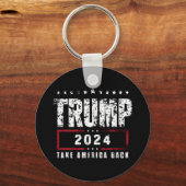 ドナルド・トランプ2024アメリカの選挙を取り戻す キーホルダー (正面)