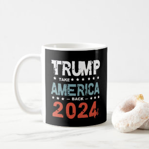 ドナルド・トランプ2024アメリカの選挙を取り戻す コーヒーマグカップ