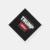 ドナルド・トランプ2024アメリカの選挙を取り戻す スタンダードカクテルナプキン (角)