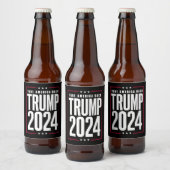ドナルド・トランプ2024アメリカの選挙を取り戻す ビールラベル (ボトル)