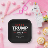 ドナルド・トランプ2024アメリカの選挙を取り戻す ペーパープレート (パーティー)