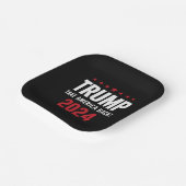 ドナルド・トランプ2024アメリカの選挙を取り戻す ペーパープレート (傾斜あり)