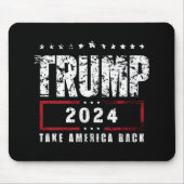 ドナルド・トランプ2024アメリカの選挙を取り戻す マウスパッド (正面)