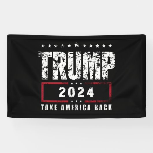 ドナルド・トランプ2024アメリカの選挙を取り戻す 横断幕 (横)