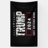 ドナルド・トランプ2024アメリカの選挙を取り戻す 横断幕 (縦)