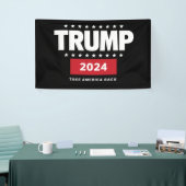 ドナルド・トランプ2024アメリカの選挙を取り戻す 横断幕 (トレードショー)