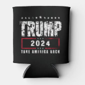 ドナルド・トランプ2024アメリカの選挙を取り戻す 缶クーラー (正面)