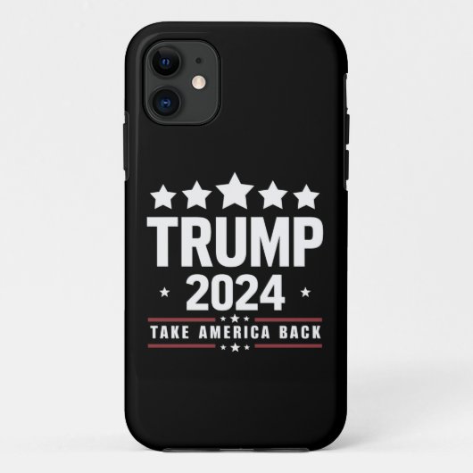 ドナルド・トランプ2024アメリカの選挙を取り戻す Case-Mate iPhoneケース (裏面)