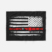 ドナルド・トランプ2024アメリカをアメリカ国旗に戻す フリースブランケット (正面(横))