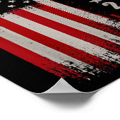 ドナルド・トランプ2024アメリカをアメリカ国旗に戻す ポスター (角)