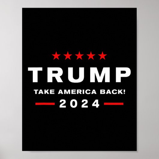 ドナルド・トランプ2024アメリカを取り戻す選挙 – The ポスター (正面)