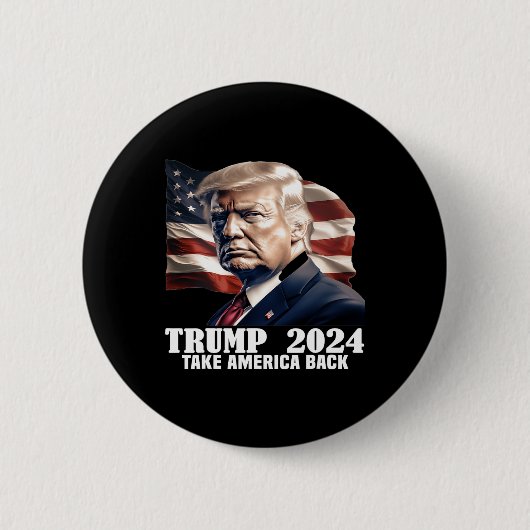 ドナルド・トランプ2024アメリカを取り戻す選挙 – The 缶バッジ (正面)