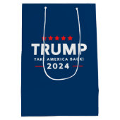 ドナルド・トランプ2024アメリカを取り戻す ミディアムペーパーバッグ (裏面)