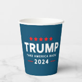 ドナルド・トランプ2024アメリカを取り戻す 紙コップ (裏面)