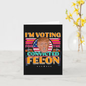 ドナルド・トランプ2024アメリカ選挙投票コンビック カード (黄色い花)