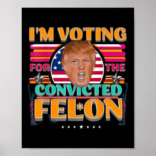 ドナルド・トランプ2024アメリカ選挙投票コンビック ポスター (正面)