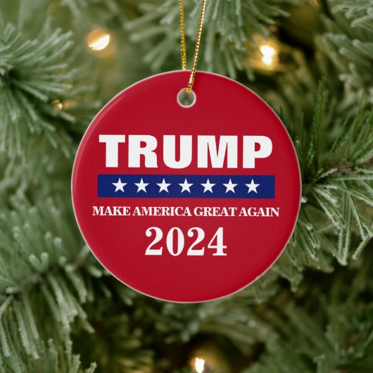 ドナルド・トランプ2024クリスマスオーナメント セラミックオーナメント (ツリー)