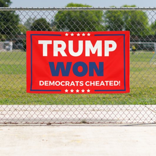 ドナルド・トランプ2024トランプ・ウォン 横断幕 (インサイチュ)