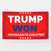 ドナルド・トランプ2024トランプ・ウォン 横断幕 (横)