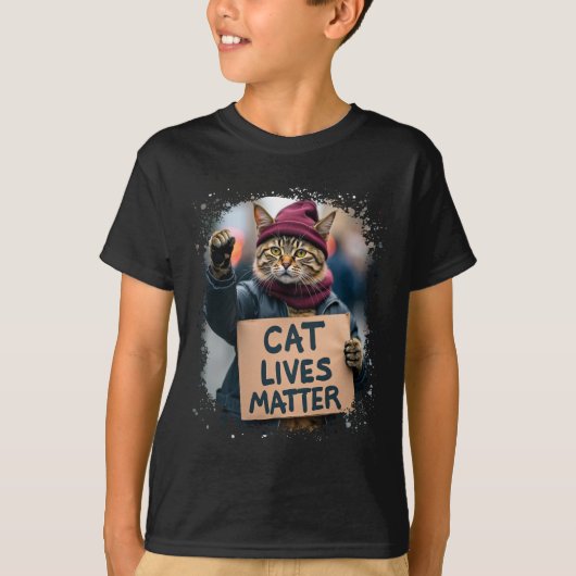 ドナルド・トランプ2024ネコ Tシャツ (正面)