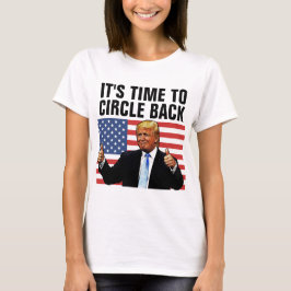 ドナルド・トランプ2024バックTシャツを丸める時間 Tシャツ