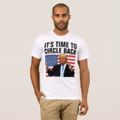 ドナルド・トランプ2024バックTシャツを丸める時間 Tシャツ (正面フル)