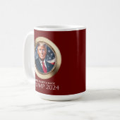 ドナルド・トランプ2024共和党レッド収集可能 コーヒーマグカップ (正面左)