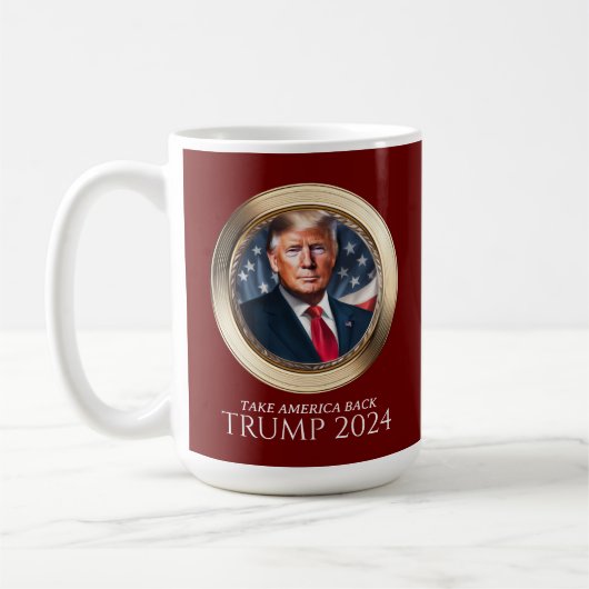 ドナルド・トランプ2024共和党レッド収集可能 コーヒーマグカップ (左)